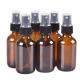 50ml Brown Cosmetic Spray Bottle Jars With 24MM Pump For Liquid