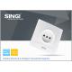 CE , CB Certificated Europe standard 1gang 16A French wall socket