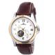 Leather Band Mechanical Automatic Watches With Stainless Steel Case