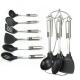 Nylon Kitchen Utensils Set with Rotating Stand and Multi-functional Kitchen Gadgets