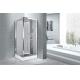 Square 900 X 900 Bathroom Shower Cabins White ABS Tray Chrome Profiles