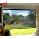 Knitted Fabric Outdoor Roller Blinds Window Electric Patio Windproof