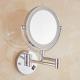Bathroom accessories Metal Wall Telescopic Double Side Mirror makeup double sided Round mirror