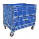 Collapsible Rigid Industrial Wire Container Wheels Available Easily Movable