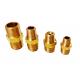 1/2 NPT Male Equal Brass Tube Fitting Brass Hex Adapter