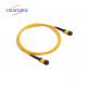 MTP / MPO Yellow Fiber Optic Trunk Cable For 40G / 100G Applications