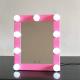 Adjustable Brightness Sqaure Round Lighted Makeup Mirror With Dimmer Stage