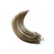 18 Inch Silky Straight Micro Ring Cambodian Virgin Hair Extensions Highlighted Color