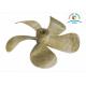 Marine Outboard Ship Propulsion Systems 4 Blade Fixed Pitch Propeller