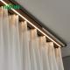 Hot Sale  Double Led Curtain Track Aluminum Wall  Light Rail Window Treatment  For Living Dorm Room