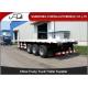 Customized Dimension Flatbed Container Trailer With 28 Tons Landing Gear