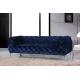 Hot sale velvet chesterfield sofa tufted upholstery blue velvet event rental furniture wedding sofa set