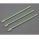 Cleanroom Polyester Swab With green long stick Curved Polyester head For daily cleaning