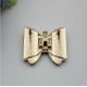 High polish gold metal bow-knot pattern zinc alloy fashion twist turn locks for purse