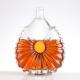 Embossed Luxury Brandy Glass Bottles Top Selling Transparent Whiskey Bottles