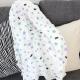 Breathable 120*120 cm 100% cotton muslin swaddle for baby lightweight