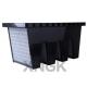Activated Carbon Material V Bank Filter , Compact Custom Air Filters With Abs Frame