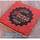 Printed brown kraft paper pizza box, Cheap brown paper pizza box,cheap printed logo round custom pizza box bagease packa