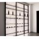 Furniture Led Light Aluminum Shelves Wall Mounted Hanging Wall Wine Shelf For Home