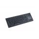 USB PS2 86 Keys Plastic Industrial Keyboard With Ruggedized Touchpad