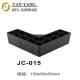 150*50*50mm cheapest hot sale plastic sofa legs black plastic furnture legs JC-015