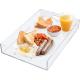 Plastic Acrylic Food Tray Pan For Food Rustic Texture Warm