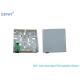 2 Ports FTTH Fiber Optic Terminal Box SC SC Face Plate ABS / PP Material White Color