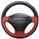 Custom Styling Genuine Leather Suede Hand Stitch Car Wrap Steering Wheel Cover for Ford Fiesta 4 Mk4 1996-2006 Old Fiesta