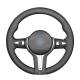 Suede Steering Wheel Cover for BMW F87 M2 F80 F82 F83 M4 F10 F12 F13 X5 M6 2017-2019