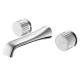 Conceal Wall Hung Basin Mixer Taps Knob Control Chrome / Gold Color