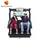 2 Seater Roller Coaster 9d Vr Cinema Simulator Motion Chair Virtual Reality Game Machine Arcade
