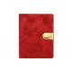 Red Gold Custom Journal Printing With Magnetic Closure PU Leather Cover