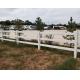 White Color Vinyl Livestock Fencing 2 Rails 3 Rails 4 Rails 1.4m X 2.4m