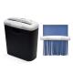 Mini Household Strip-Cut Paper Shredder A4 6 Sheets Office Electric Silent Shredder