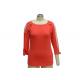High End Ladies Ribbed T Shirt , Trendy Summer Casual Outfits For 50 Year Old Woman