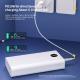 White High Capacity Portable Power Bank 30000mAh Universal Compatibility