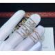 custom real 18k gold Messika Fine Jewelry Brand Wedding Bands Diamond Studded Earrings