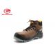 Ankle Cut Soft Sole Brown Pu Sole Safety Shoes  By Action Leather Fuel Resistant