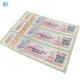 Security Paper Adhesive Cigarette Tax Stamp Custom CMYK Pantone Color Printing