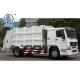 371Hp Automatic HOWO 4x2 Compact Rear Load Garbage Truck 12m3   EuroIII White Color