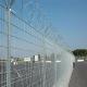 Factory price galvanized and pvc coated anti climb security airport fence prices