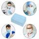 Anti Pollution Three Layers Disposable Face Mask Blue And White