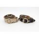 1.8cm Width Women'S Fashion Leather Belts With Eyelet Decoration Brown / Beige Color