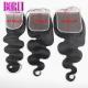 Indian Human Hair Lace Closure 4x4 5x5 6x6 Transparent Lace No Shedding No Tangle