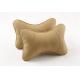 Universal Car Seat Neck Cushion Pillow Ventilate 28 * 18CM Beige Color