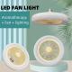 LED Aromatherapy Fan Light Bedroom Dining Room Ceiling Fan Light Lighting + Fan 2-In-1 Invisible Fan Pendant Light