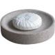 Resin Sandstone Soap Dish Round Shape For Luxury Bathrooms