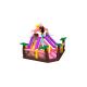 New Flamingo Beach Theme Colorful Inflatable Fun City Coconut Palms Inflatable Bounce with Slide   Commercial Inflatable