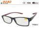 Fashionable  plastic reading glasses  with PC frame , suitable for men