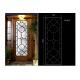 Mosaic Classical Wrought Iron Glass Agon Filled 15.5*39.37 Oval Shaped